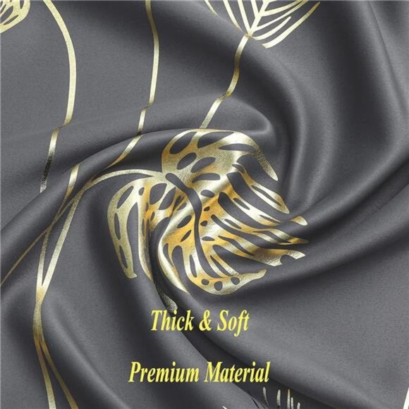 Blackout Curtains & Drapes 84 Inches Length 2 Panels Set for Living Room - Picture 5 of 7